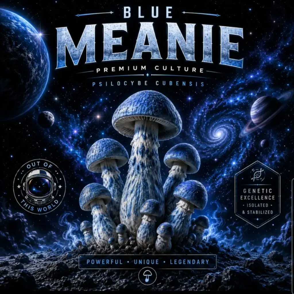 Blue Meanie isolated spore syringe