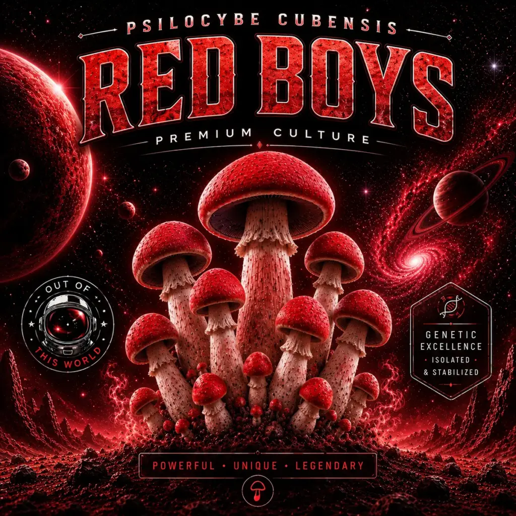 Red boy isolated spore syringe