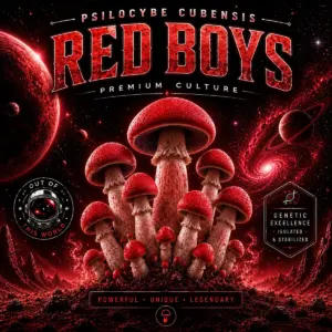 Red boy isolated spore syringe