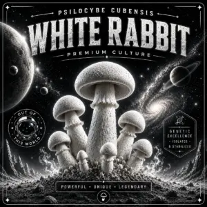 White Rabbit isolated spore syringe