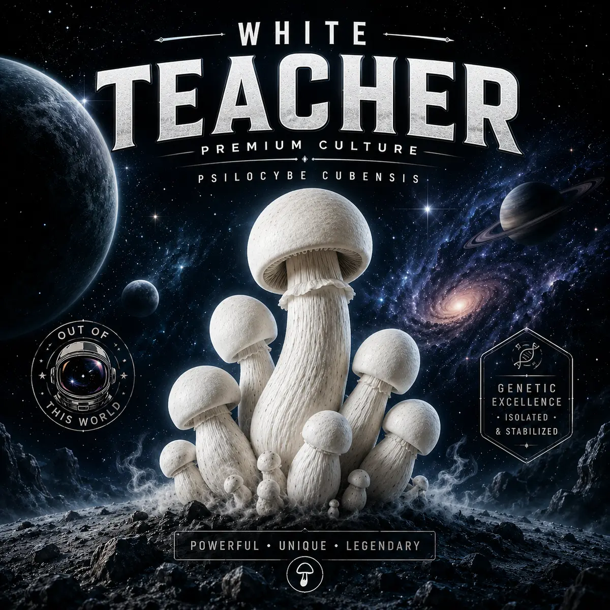White Teacher isolated spore syringe